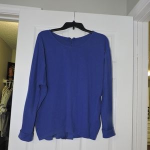 Blue Zip- Up Sweater